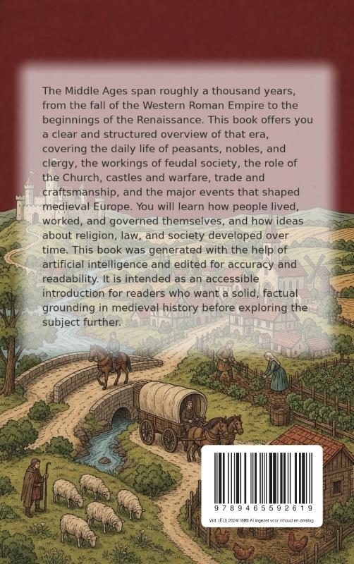 Achterkant van All About the Middle Ages