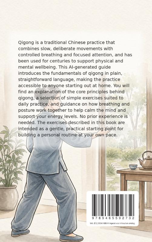 Achterkant van Qigong for Beginners at Home
