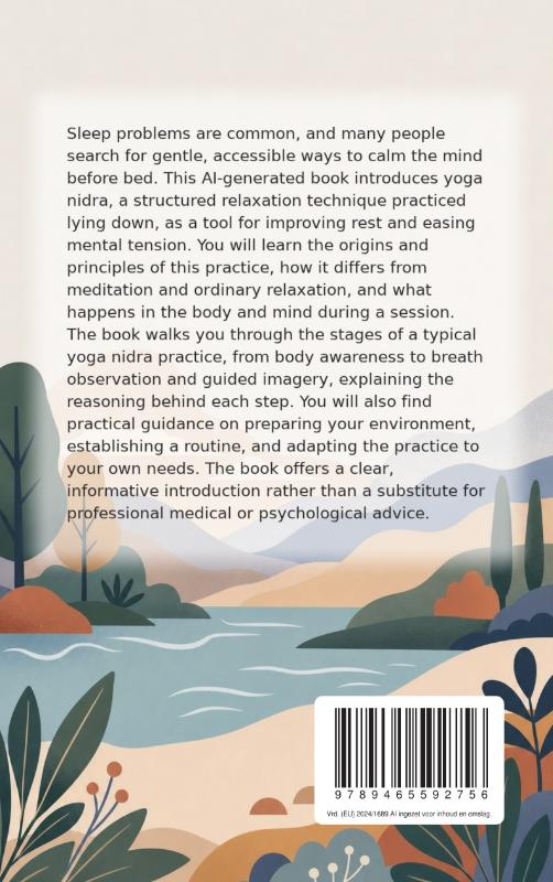 Achterkant van Yoga Nidra for Deeper Sleep