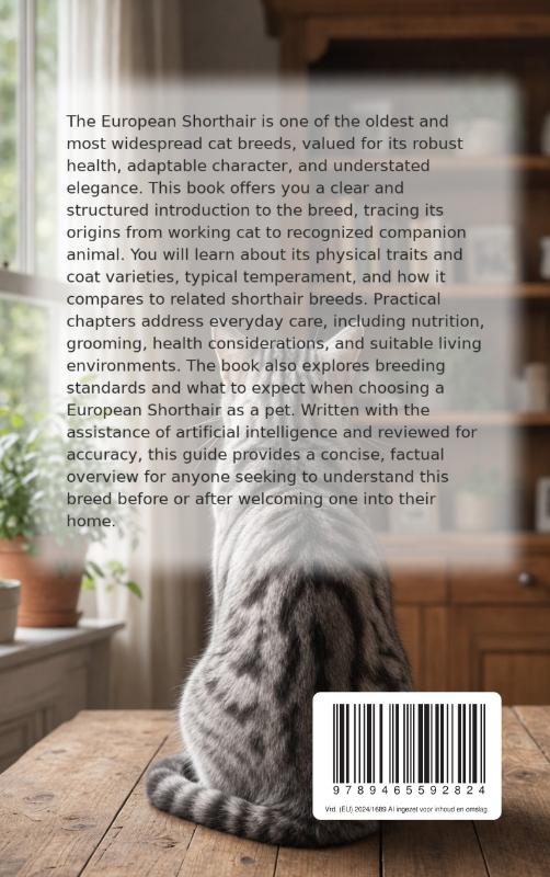 Achterkant van All About the European Shorthair