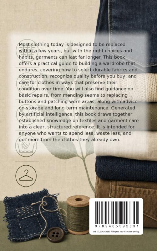 Achterkant van Clothes That Last Twenty Years