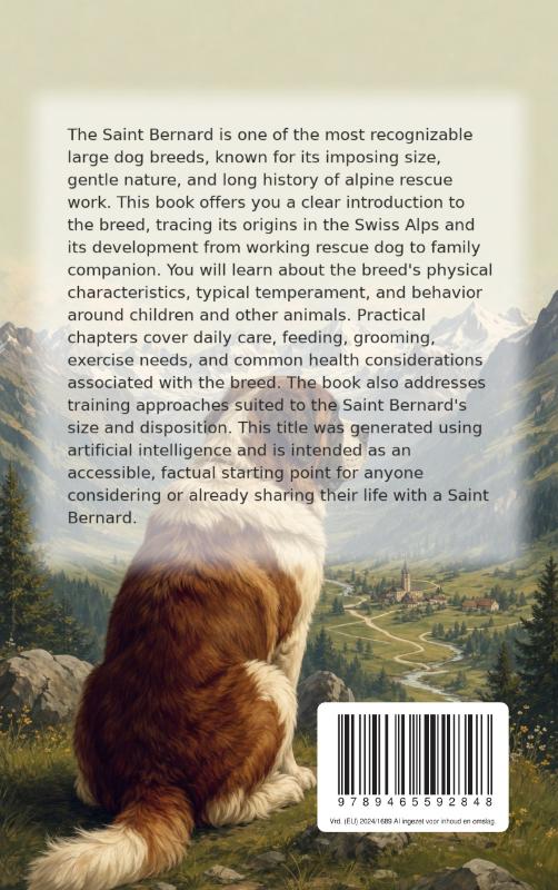 Achterkant van All About the Saint Bernard