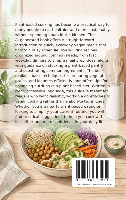 Achterkant van Plant-Based — Easy and Quick Plant-Based Eating