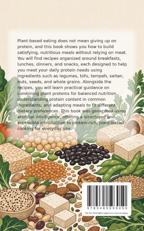 Achterkant van High-Protein Cooking Without Meat