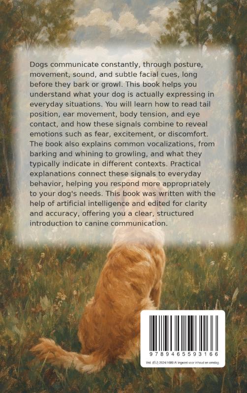 Achterkant van The Language of Your Dog
