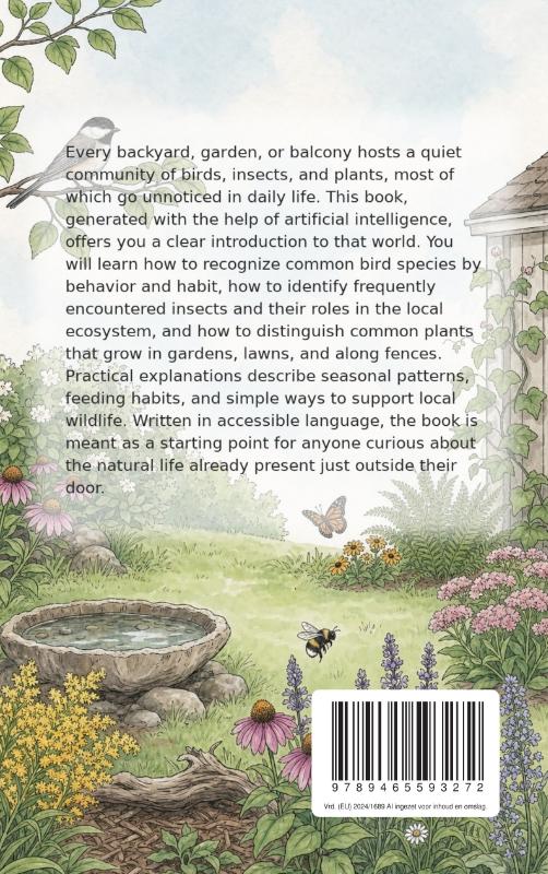 Achterkant van A Nature Guide for Your Backyard