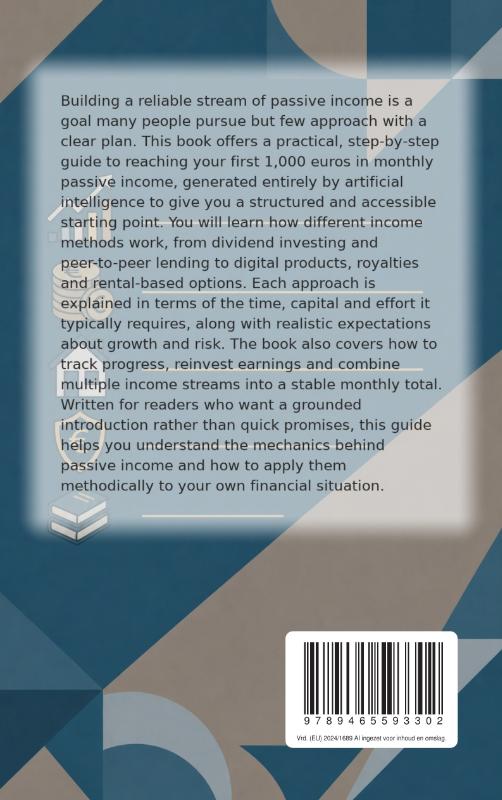 Achterkant van The First 1,000 Euros in Passive Income