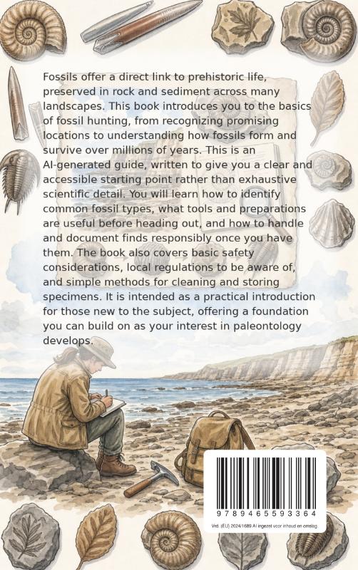 Achterkant van Getting Started with Fossil Hunting