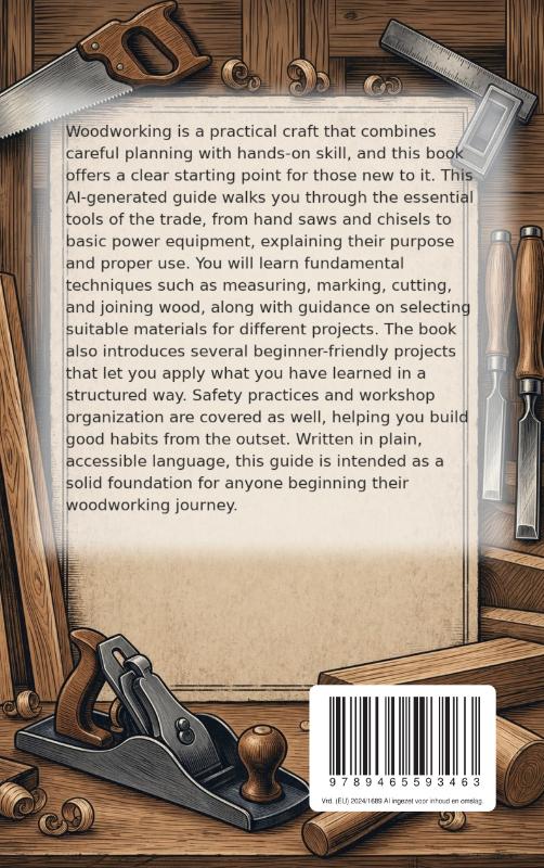 Achterkant van Getting Started with Woodworking