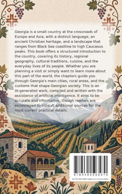 Achterkant van Discovering Georgia