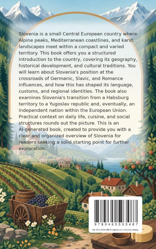 Achterkant van Discovering Slovenia