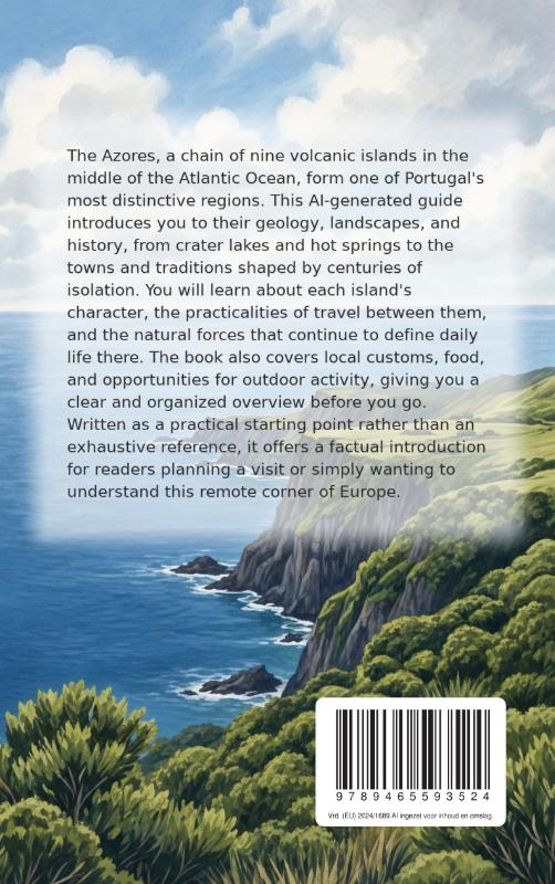 Achterkant van Discovering the Azores