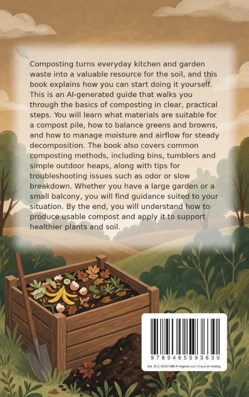 Achterkant van Composting for Beginners
