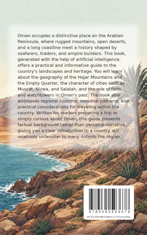 Achterkant van Discovering Oman