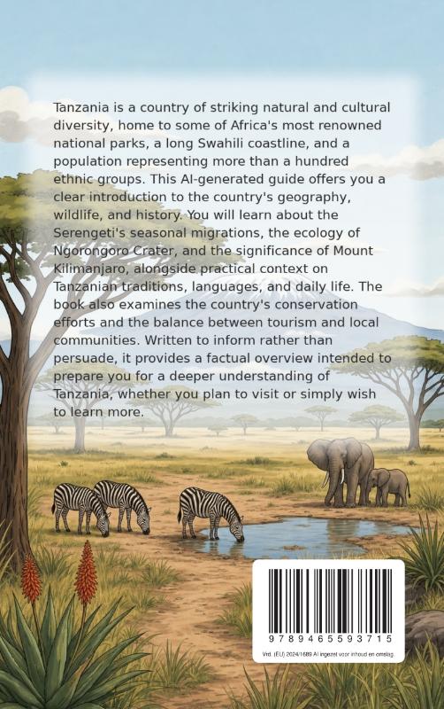 Achterkant van Discovering Tanzania
