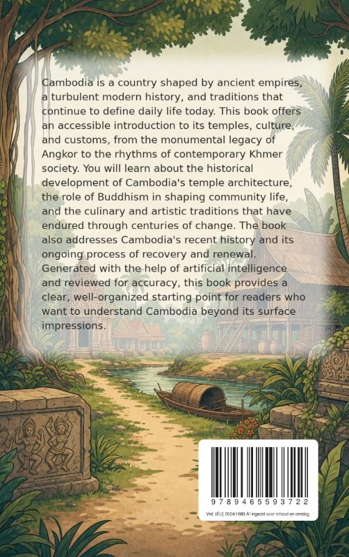 Achterkant van Discovering Cambodia