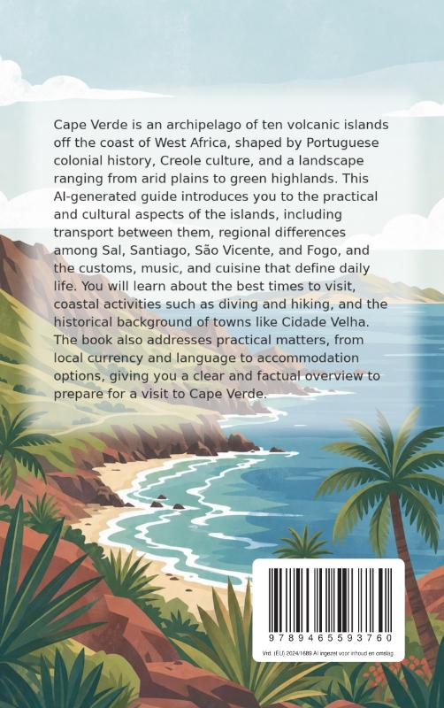 Achterkant van Discovering Cape Verde