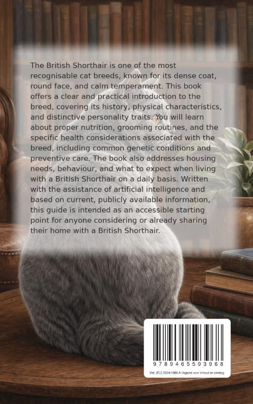 Achterkant van All About the British Shorthair