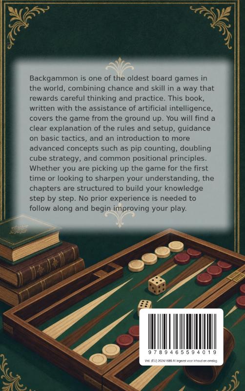 Achterkant van The Big Book of Backgammon