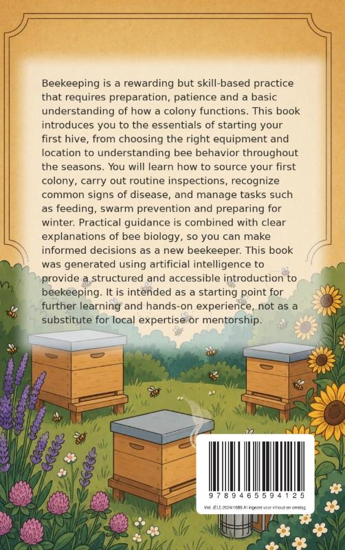 Achterkant van Beekeeping for Beginners