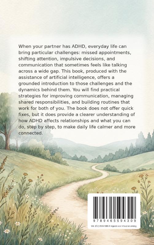 Achterkant van Living with a Partner with ADHD