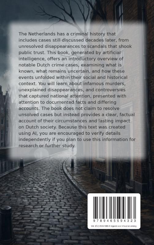 Achterkant van True Crime in the Netherlands
