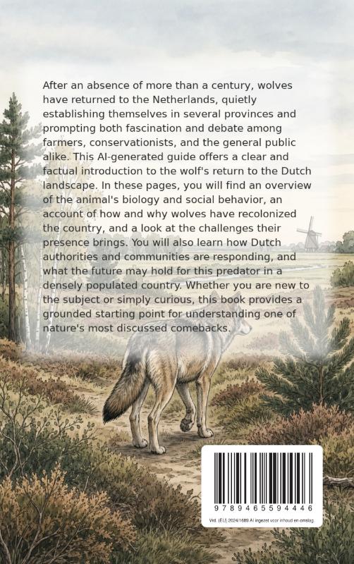 Achterkant van All About Wolves in the Netherlands