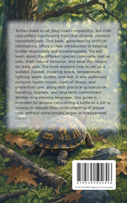 Achterkant van All About Turtles as Pets