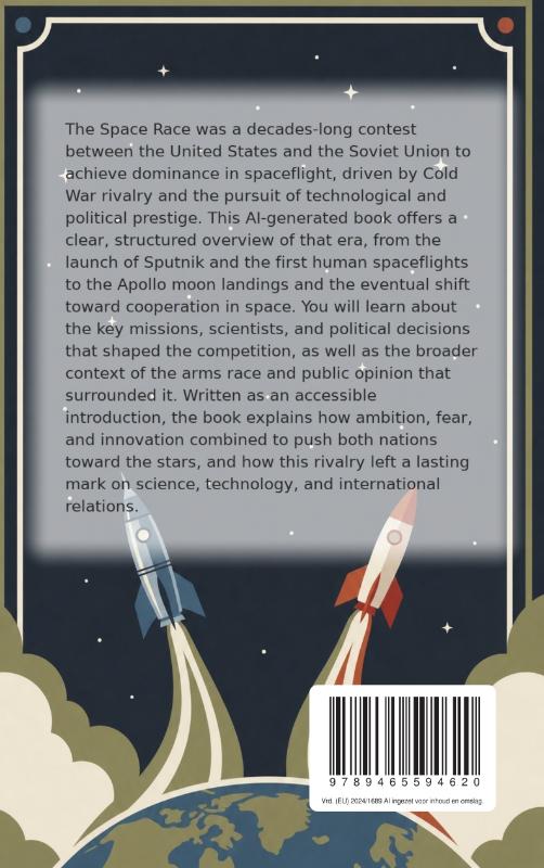 Achterkant van All About the Space Race