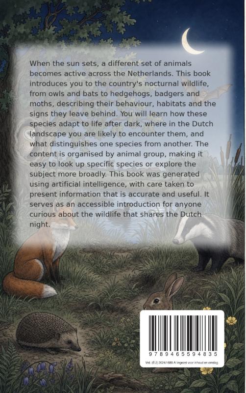Achterkant van Nocturnal Animals of the Netherlands