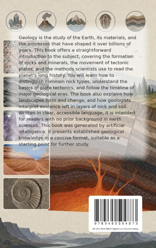 Achterkant van Geology for Beginners