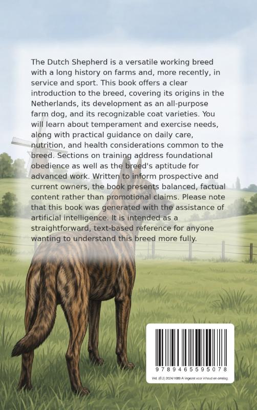 Achterkant van All About the Dutch Shepherd