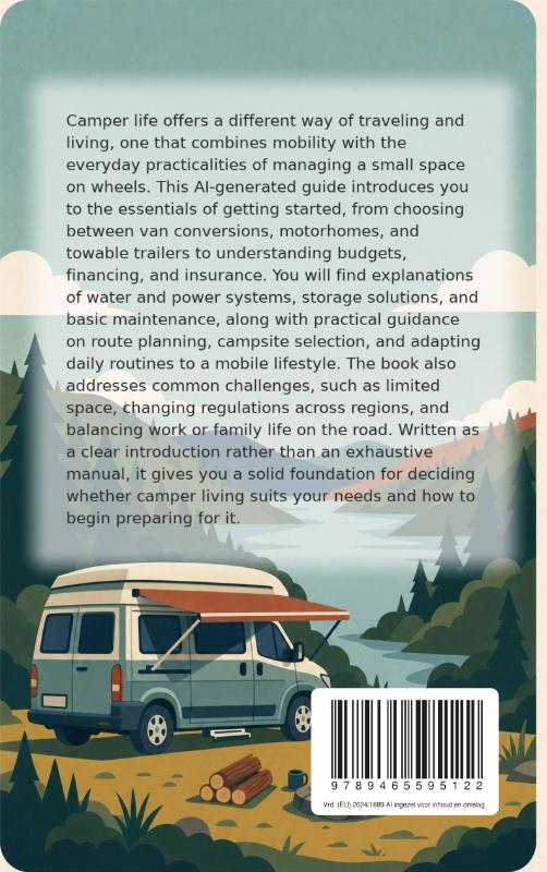 Achterkant van Camper Life for Beginners