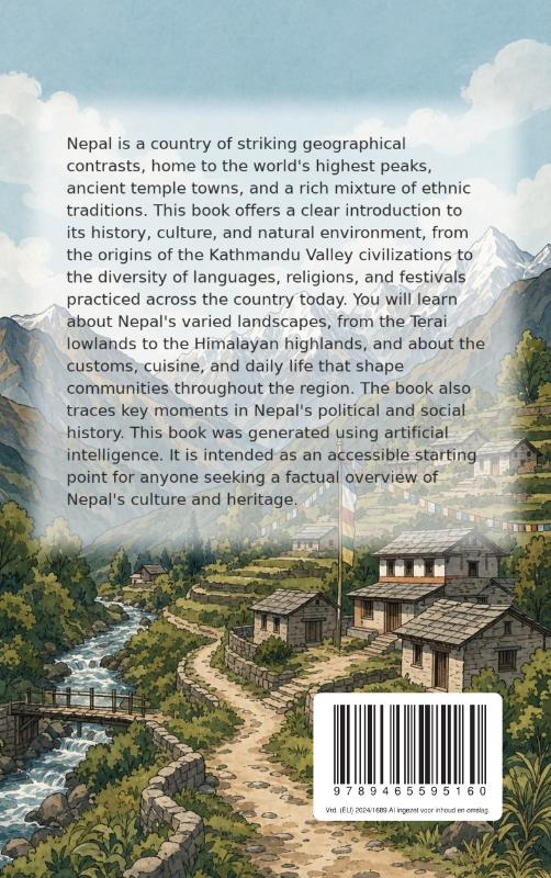 Achterkant van Discovering Nepal