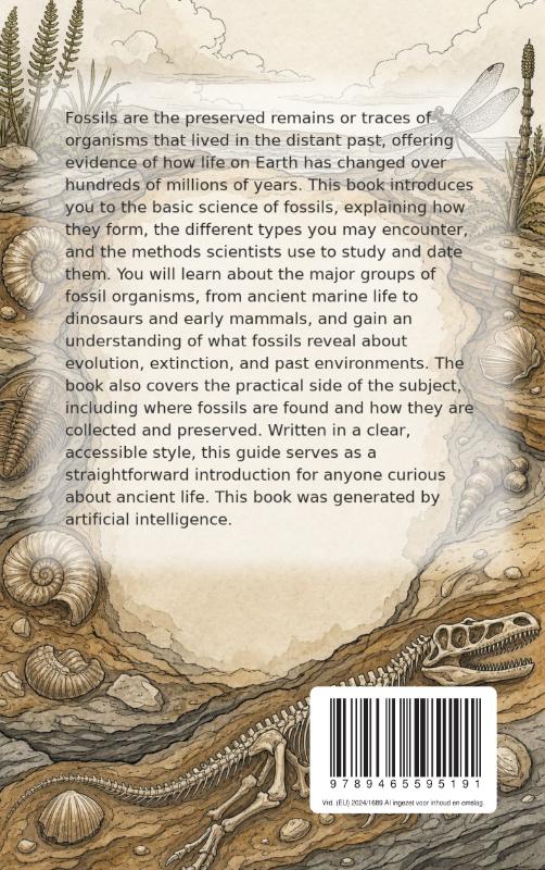 Achterkant van All About Fossils