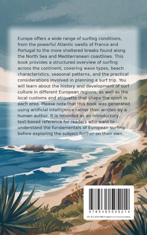 Achterkant van All About Surfing in Europe