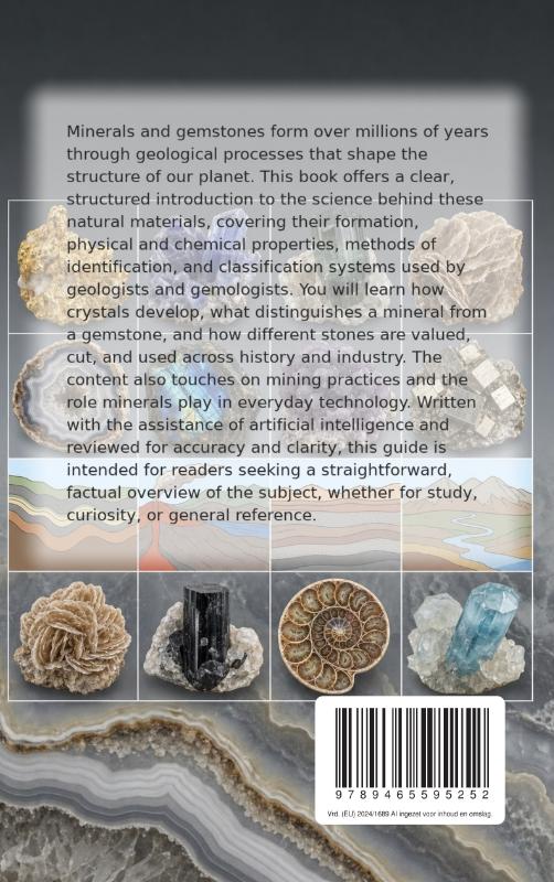 Achterkant van All About Minerals and Gemstones