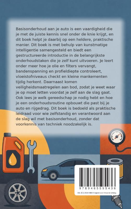 Achterkant van Starten met Basis Autoonderhoud