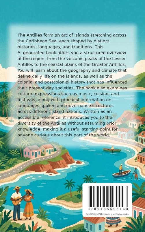 Achterkant van All About the Antilles