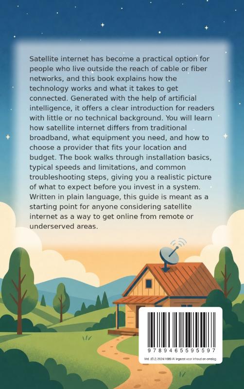 Achterkant van Satellite Internet for Beginners