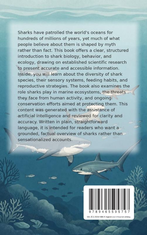 Achterkant van All About Sharks