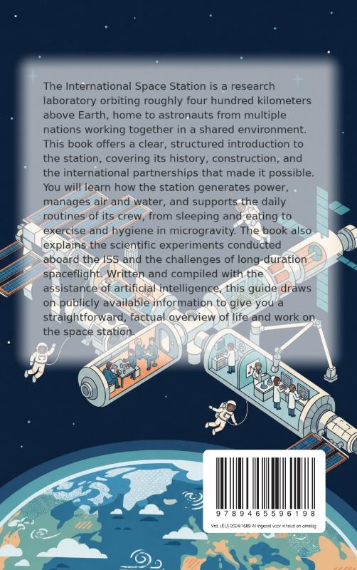 Achterkant van All About the ISS