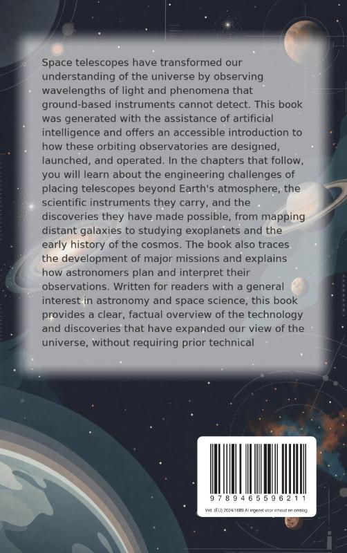 Achterkant van All About Space Telescopes