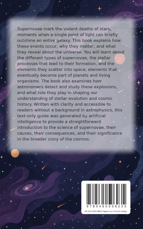Achterkant van All About Supernovae