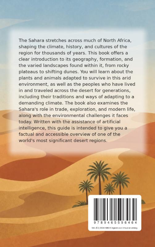 Achterkant van All About the Sahara