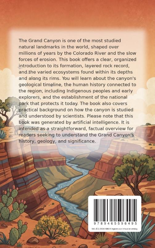 Achterkant van All About the Grand Canyon