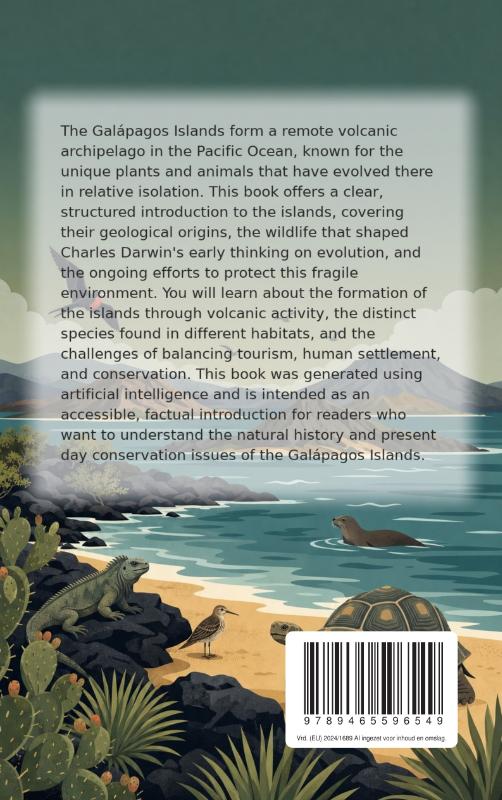 Achterkant van All About the Galápagos Islands