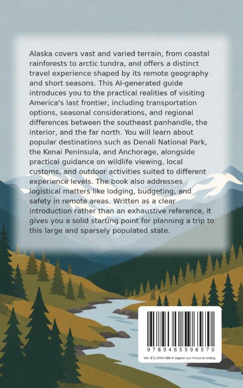 Achterkant van Discovering Alaska