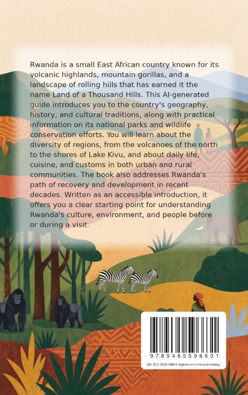 Achterkant van Discovering Rwanda