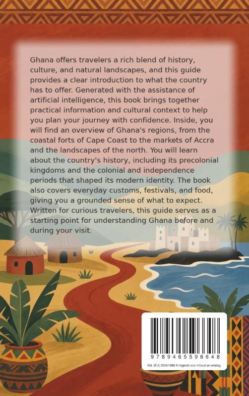 Achterkant van Discovering Ghana